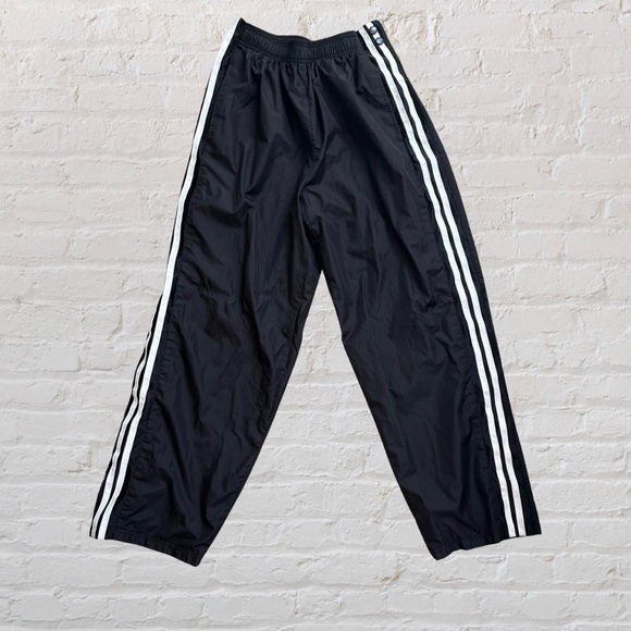 Athletic Works Black Joggers with White Stripes - Picture 1 of 3